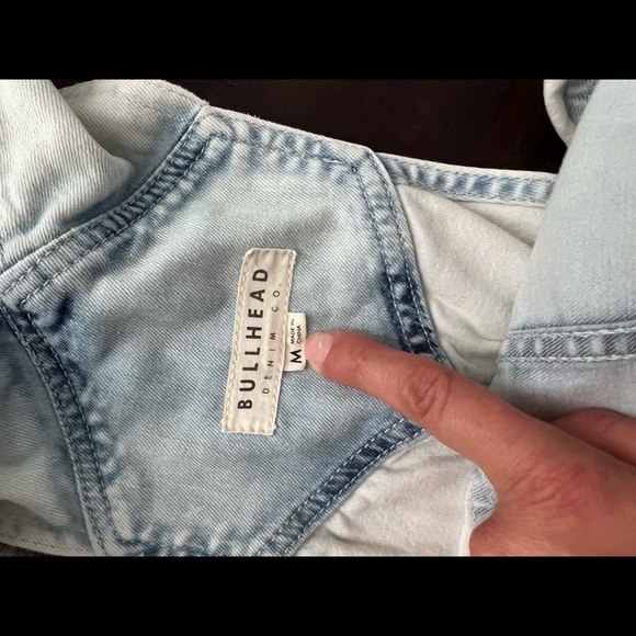 Lightwash Denim Overalls - Picture 4 of 4